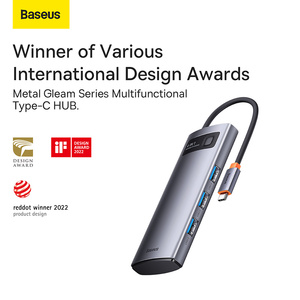 Baseus USB C HUB Type-C to H-DM-I Compatible USB 3.0 <strong>Adapter</strong> 4 <strong>5</strong> 6 7 <strong>8</strong> 9 in 1 Type-C HUB Dock for MacBook Pro Air USB C Splitter - Product Image 4