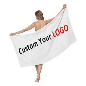 Özel Logo ve desen kabartmalı tasarım ile en çok satan yaz büyük pamuklu plaj havlusu hızlı kuru - Product Image 6
