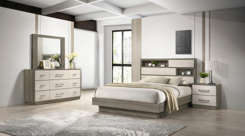 beige brown + Wood + 4 Piece Set + Solid Wood+MDF