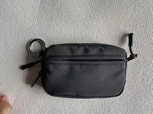 Portachiavi personalizzato da donna a doppio sacchetto per portamonete portatile portamonete Mini sacchetto portafoglio con portachiavi