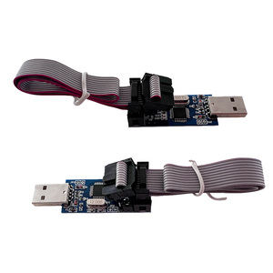 OKY3415 USBASP-Programmierer für 51 AVR Usbisp USBASP-Downloader mit 10-poliger bis 6-poliger Adapter platine für Ender 3 P