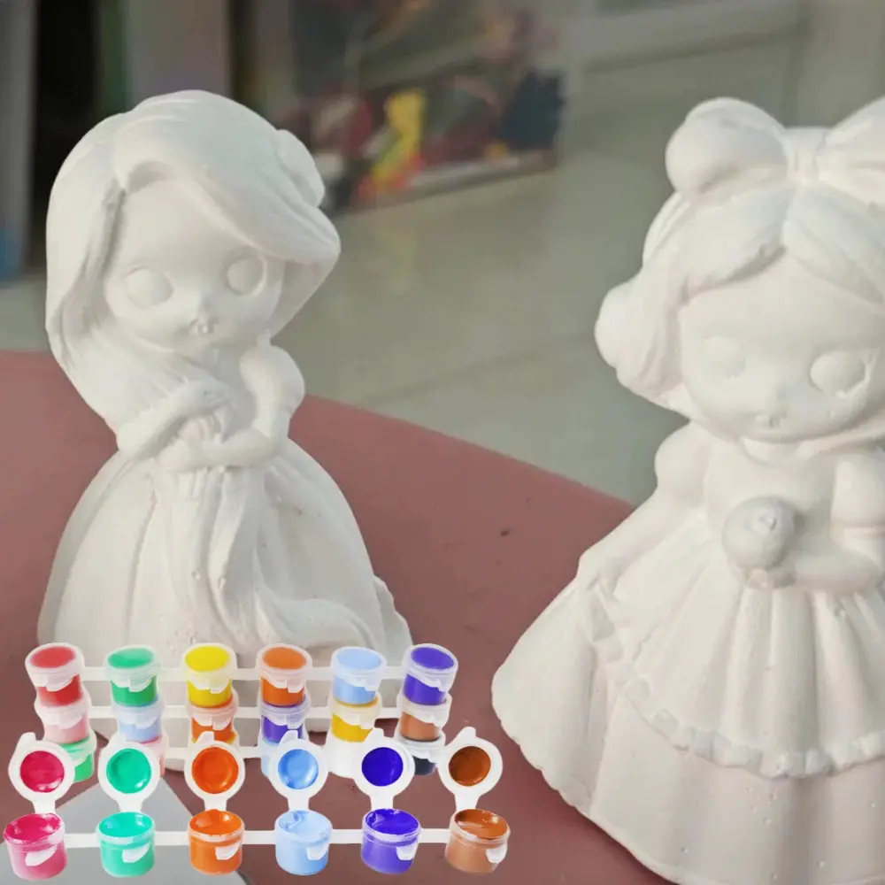 KHY jouet éducatif licorne céramique peinture ensemble 3D créativité bricolage à la main artisanat et Arts Kit pour les enfants