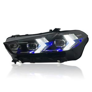SJC oto yeni tasarım yeni far BMW X5 G05 için LED far projektör Lens lazer far farklı stil LED far yükseltme - Product Image 3