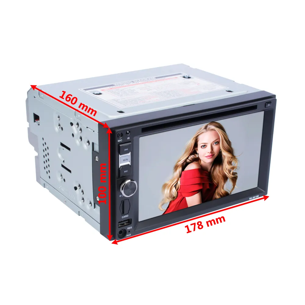 BOSSTAR OEM 2 중앙 멀티미디어 플레이어 12v 버스 fm usb sd aux BT 자동차 mp5 플레이어