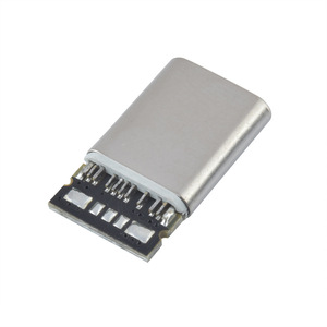 TYPE-Cオスアップル15 Cポートストレッチ5はんだ接合USB Cオスアップルソケット - Product Image 1