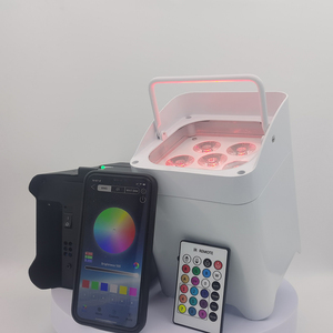 Kablosuz kızılötesi kumanda 6 adet 18W 6 In1 Phone + UV LED pil düz DJ Par işık telefon App ile - Product Image 5