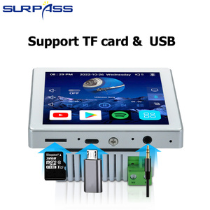 <strong>Multi</strong> Room Audio <strong>System</strong> 4 Inch 4*25W Touch Screen Voice Control Android 10 Smart Home Cinema Active WiFi Wall Amplifier