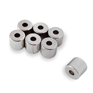 Starke magnetisierte NdFeB-Zylinder ring magnet Nickel beschichtet