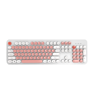 <strong>Custom</strong> Pink Membrane 104 <strong>Keys</strong> 2.4G Wireless <strong>Keyboard</strong> with Multimedia <strong>Functions</strong> 6 <strong>Keys</strong> Anti-Ghosting - Product Image 6