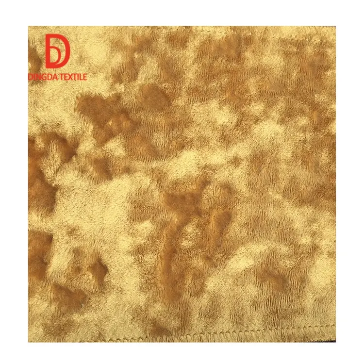 Terciopelo de punto de urdimbre de lujo 100% poliéster terciopelo de hielo es ampliamente utilizado en telas de ropa de decoración de interiores
