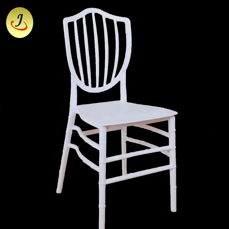Cadeira de banquete de plástico branco para aluguel de cadeiras de plástico para eventos cadeira de casamento pp chaise en plastice