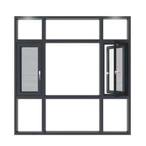 Finestre insonorizzate rettangolari con isolamento termico LML in alluminio finestra a battente e porta finestre a battente - Product Image 1