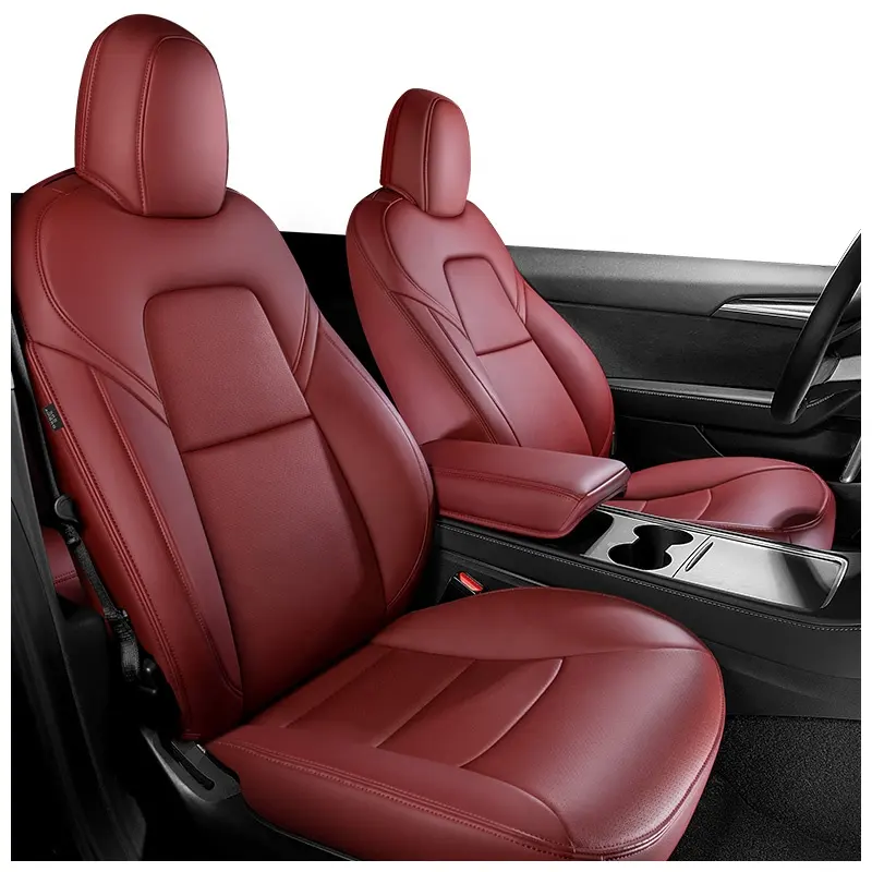 Model Y Car Accessories Interior Decoration Leather or Nappa Seat Covers Fully Wrapped Seat Protector Fit For Tesla