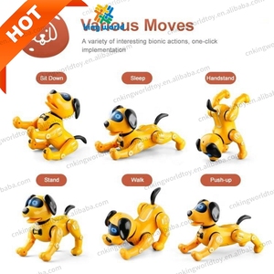 Juguetes educativos para niños Perro inteligente Robots inteligentes Tecnología Ai Rc Programación Control remoto Stunt Robot Dog