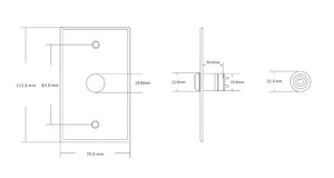 Sistema di controllo accessi interruttore a pulsante di uscita in metallo in acciaio inox pulsante con luce a Led porta aperta pulsante Push to Exit - Product Image 6