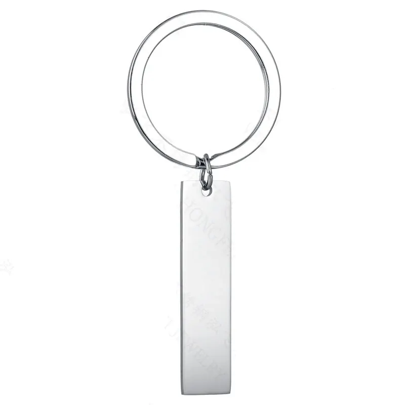 조각 공백 직사각형 공백 상표 면허 번호판 3d 건물 금속 Keychain 차 모형 주문 Keychains