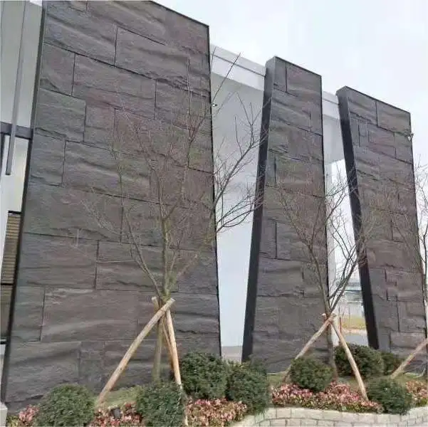 EW-Panel de piedra artificial, paneles de pared de imitación de roca, 3D