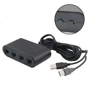 Adaptador NGC USB Adaptador de controlador de 4 puertos Convertir Wii U/PC Controladores de cubo de juego con estuche Accesorio Accesorios de juego - Product Image 2