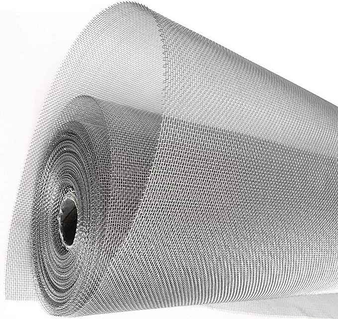 2024 Venta caliente 316 Pantalla de ventana de acero inoxidable 18*18 malla 0.009 "diámetro del alambre 36" * 100 'rollo para el hogar