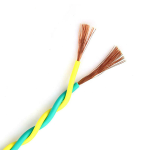 2 çekirdekli kanallar elektrik kablosu 450/750V Coprer 0.5 0.75 1 1.5 2.5mm PVC yalıtım esnek bükülmüş tel - Product Image 2