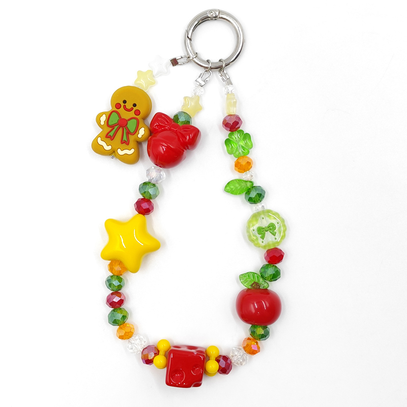 (Gingerbread Man) Christmas mobile phone charm