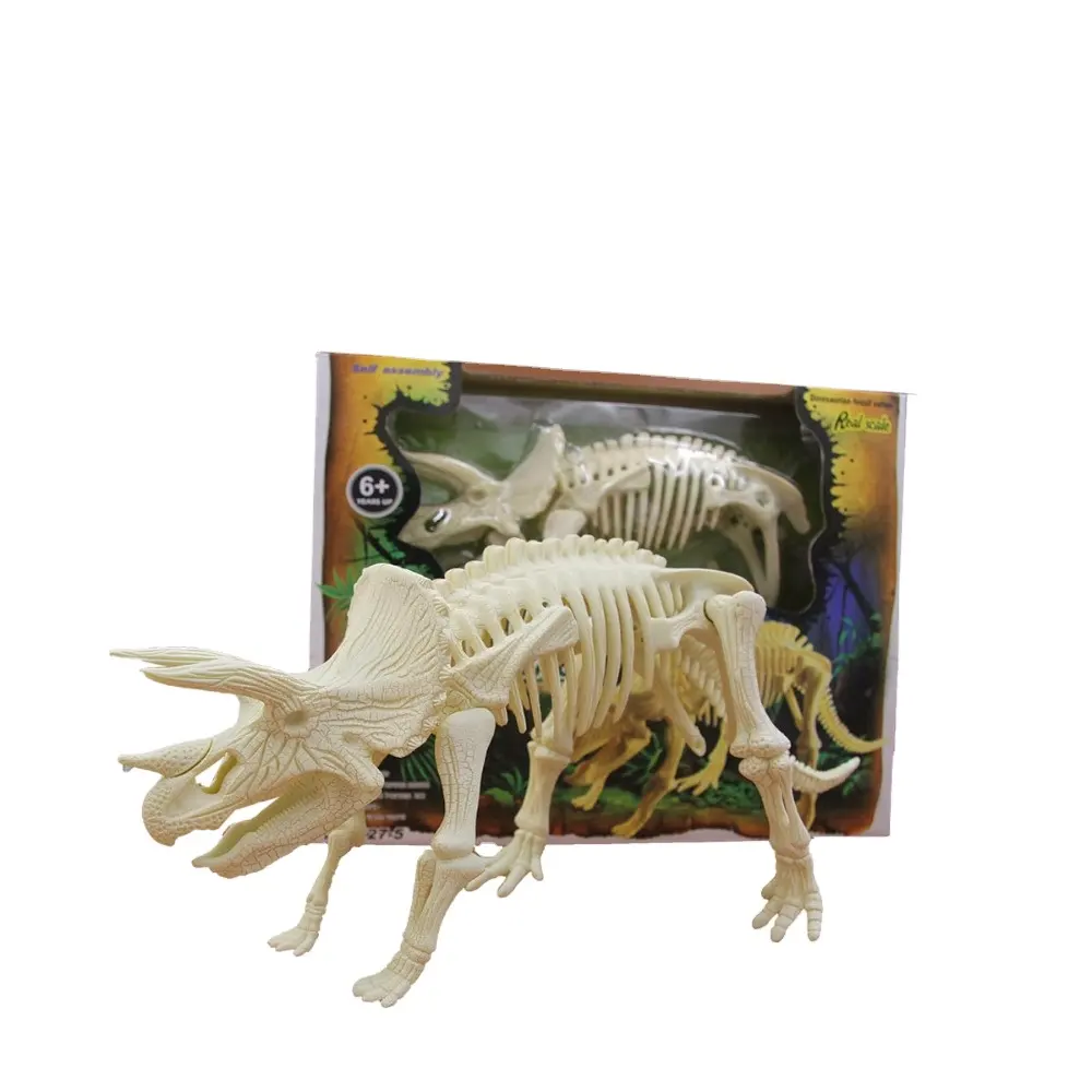 Hot Sale Educational Toys Plastic Dinosaur Fossil T Rex for Kids