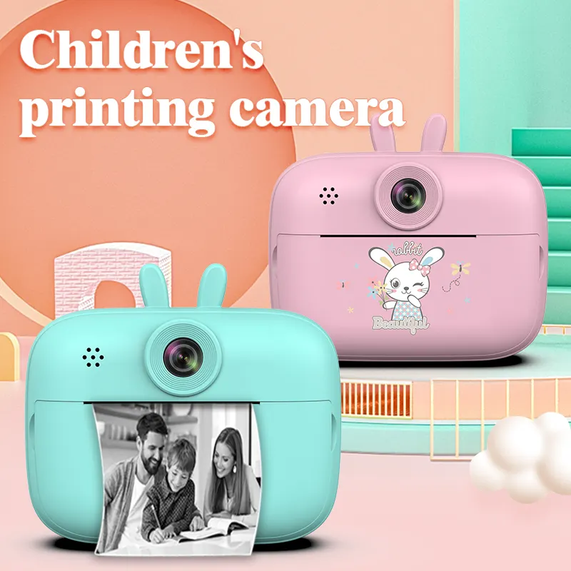 Детские Цифровые фотоаппараты и термопринтеры в режиме реального времени на разных языках, подарки на день рождения для мальчиков и девочек