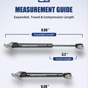 10 inch thép khí strut nâng hỗ trợ tủ nắp khí nâng xi lanh hộp công cụ Hộp đồ chơi giảm xóc cửa Piston mở - Product Image 4