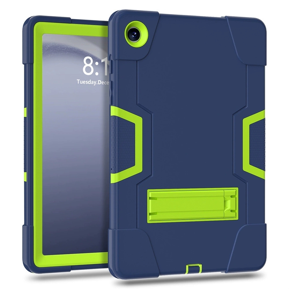 Navy blue yellow green