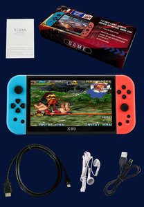 X80 7インチ大画面ハンドヘルドゲームコンソールオリジナル新品PSPシミュレーターHDアーケード高解像度PS1ハンドヘルドデバイス - Product Image 6