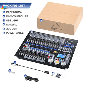 Контроллер DMX 1024 DMX консоль сценического освещения Dmx512 Dj консоль освещения с полетным корпусом для концертного оборудования - Product Image 4