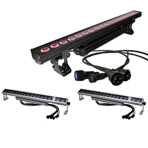 Scheinwerfer IP66 RGBW RGBWA UV-Wand leuchte Licht leiste mit <span class=keywords><strong>DMX</strong></span>-Steuerung AutoPlay Sound 270W <span class=keywords><strong>LED</strong></span>-Bühnen leuchte Wand leuchte