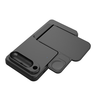 Yeni 5 in 1 kablosuz şarj 15W hızlı katlanabilir şarj standı Apple için iPhone için Stylus için Airpods Pro IWatch için izle - Product Image 6