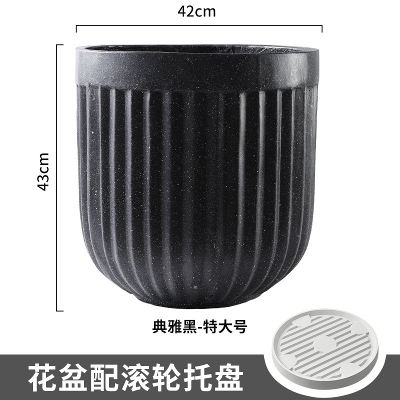 Vassoio verticale elegante nero king da 42 cm con rullo in plastica