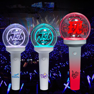 OEM bts spor toplantı Idol Cheer Prop 15 renk değişen konser parlayan akrilik topu sopa uzaktan kumanda el feneri sopa - Product Image 6
