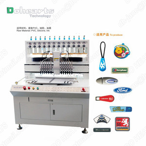 塑料PVC橡胶贴片钥匙扣怎么生产玩具制造机 - Product Image 3