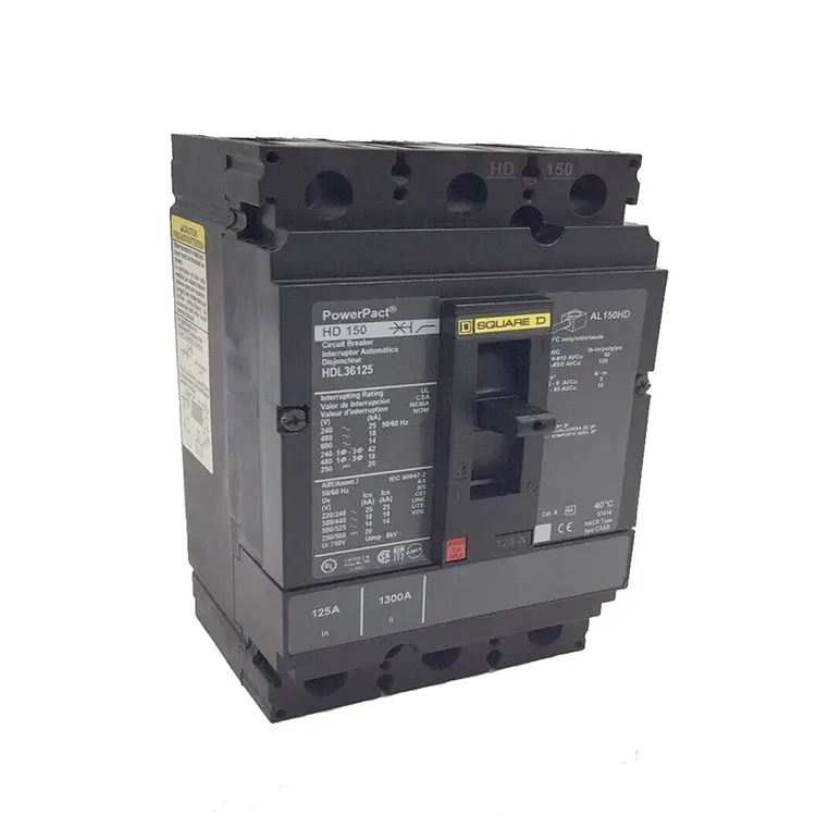 PowerPact HDL36125 3 Polo Quadrado D 125 Amp MCCB da marca americana