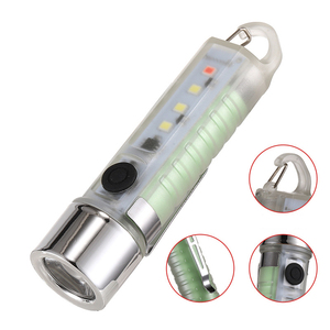 Helius yeni Mini XPE + 3 * SMD + 1 * kırmızı ışık LED Mini taşınabilir dahili pil tip-c şarj Pothook LED el feneri - Product Image 1