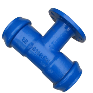 ISO2531 EN545 EN598 PN10 PN16 PN25 DN80-2000mm เหล็กดัดซ็อกเก็ตคู่ Tee กับ Flanged สาขาสำหรับท่อพีวีซี - Product Image 6