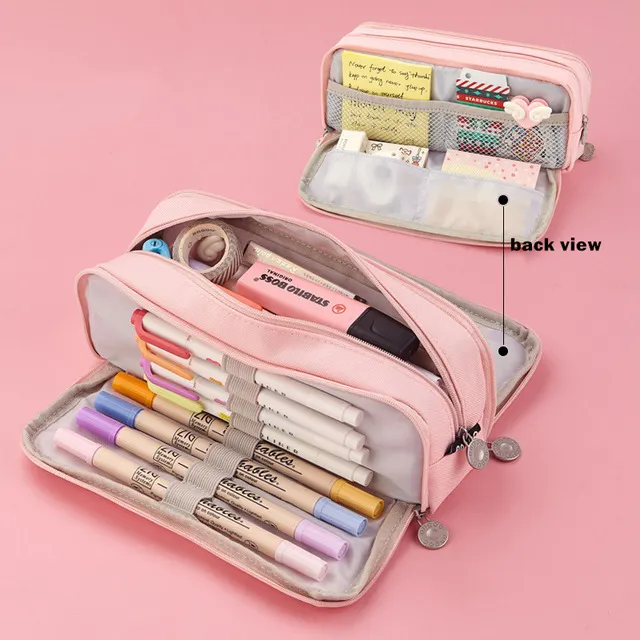 Kleurrijke Grote Capaciteit Etui Kawaii Pencilcase School Pen Geval Levert Potlood Schooltas Doos Potloden Pouch Briefpapier