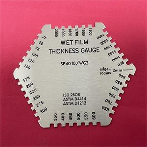 Độ Chính Xác Cao Thép Không Gỉ Lục Giác Lược Ướt Độ Dày Màng Đo Màng Ướt Lược Đo Sơn Khuyến Mại Công Cụ Kit - Product Image 6