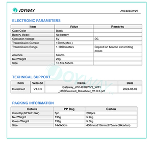 Joyway <strong>Wireless</strong> Access Point Ble 4.2 Wifi Gateway Long Range Smart Beacon Receiver - Product Image 6