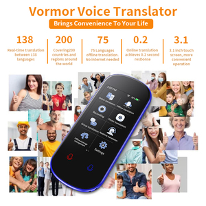 AI Echtzeit-Sprach übersetzer Unterstützung für tragbare Sprach übersetzer Phonetischer Text Geschäfts reise Z2 offline online - Product Image 4
