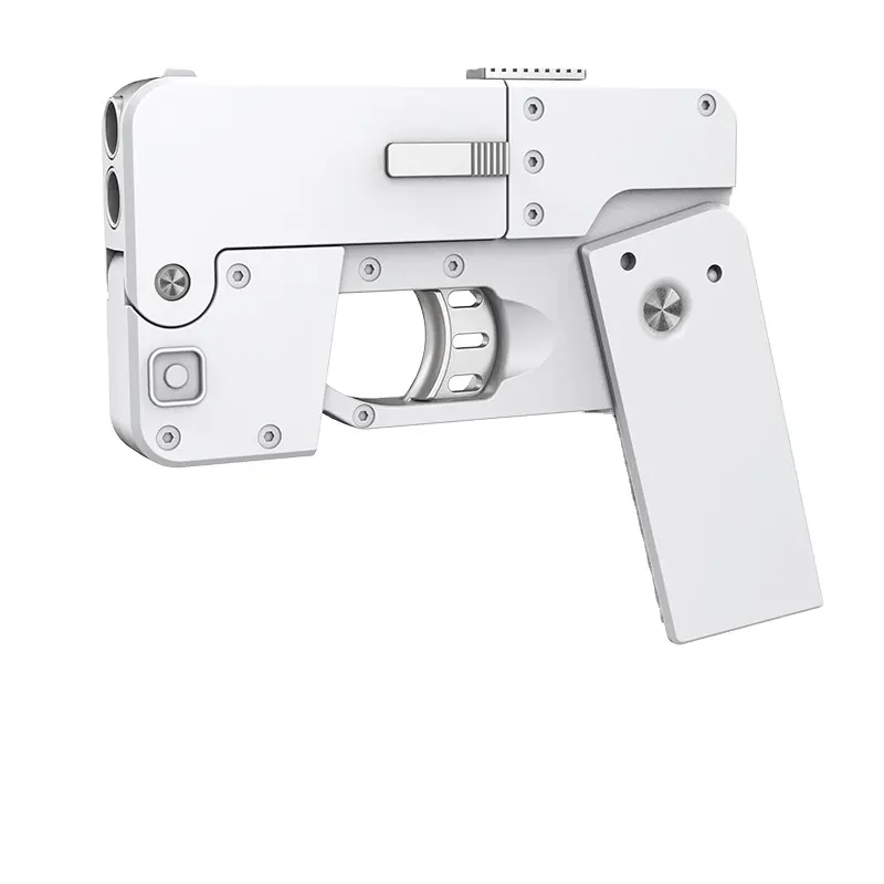 Pistola dobrável para brincar, pistola de plástico pop-up automática para brincar, modelo de arma de brinquedo macio criativa
