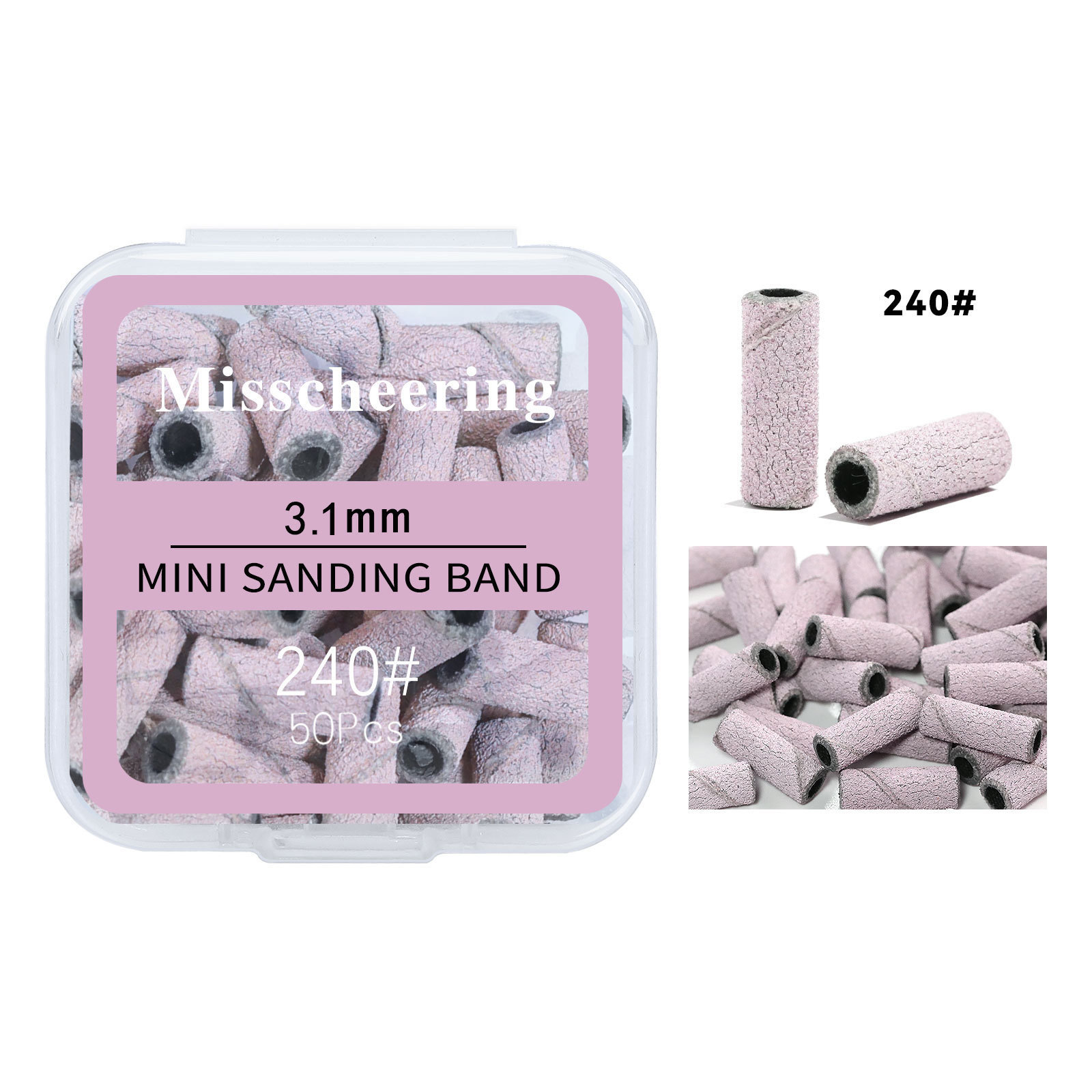 Anneau de sable rose 3,1 mm 240