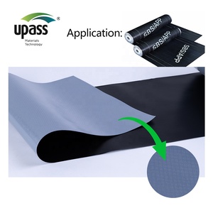 कारखाने प्रत्यक्ष विरोधी पर्ची बनावट हेडप क्रॉस लैमिनेटेड फ्लेक्स बैक pvc छत शीट वाटरप्रूफ झिल्ली ले काटने की सेवा - Product Image 1