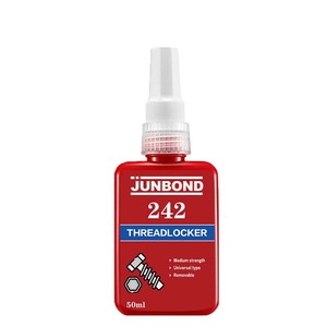 Junbond 242 Medium Strength Medium Viscosity Thixotropic Threadlocking <strong>Adhesive</strong> for Metal Thread Sizes <strong>up</strong> to M36 Threadlocker - Product Image 1