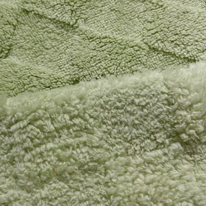 Hot Bán Thoải Mái Sọc Jacquard Hai Mặt 100% Polyester Shu Nhung Sherpa Lông Cừu Vải Cho Chăn Ngủ May Mặc - Product Image 5