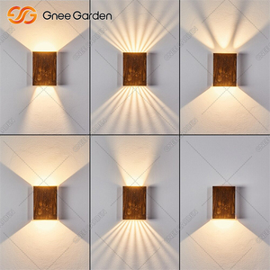 Quảng trường tự nhiên Đèn tường với corten khung thép cho nội thất trang trí nội thất trong wabi Sabi phong cách - Product Image 2