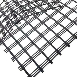 Sợi thủy tinh <span class=keywords><strong>geogrid</strong></span> hai trục đơn trục sợi thủy tinh nhựa đường cường độ cao màu đen 100 m/cuộn 40kn độ bền kéo <span class=keywords><strong>geogrid</strong></span> - Product Image 3